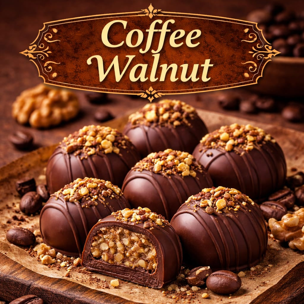 Coffee Walnut Truffles – Signature Collection (6 pcs)